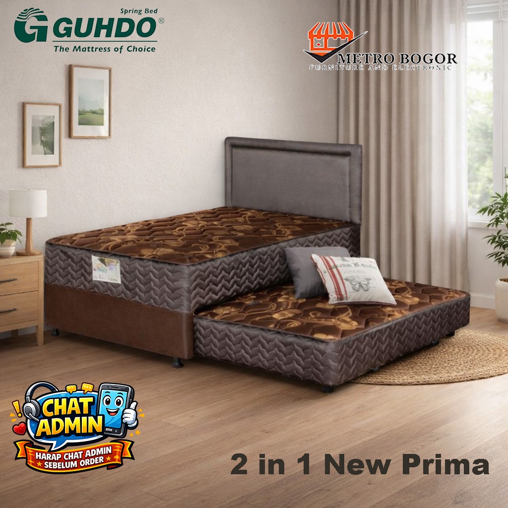 Jual Ranjang Sorong Guhdo Springbed New Prima 2 In 1 Sandaran Prospine ...