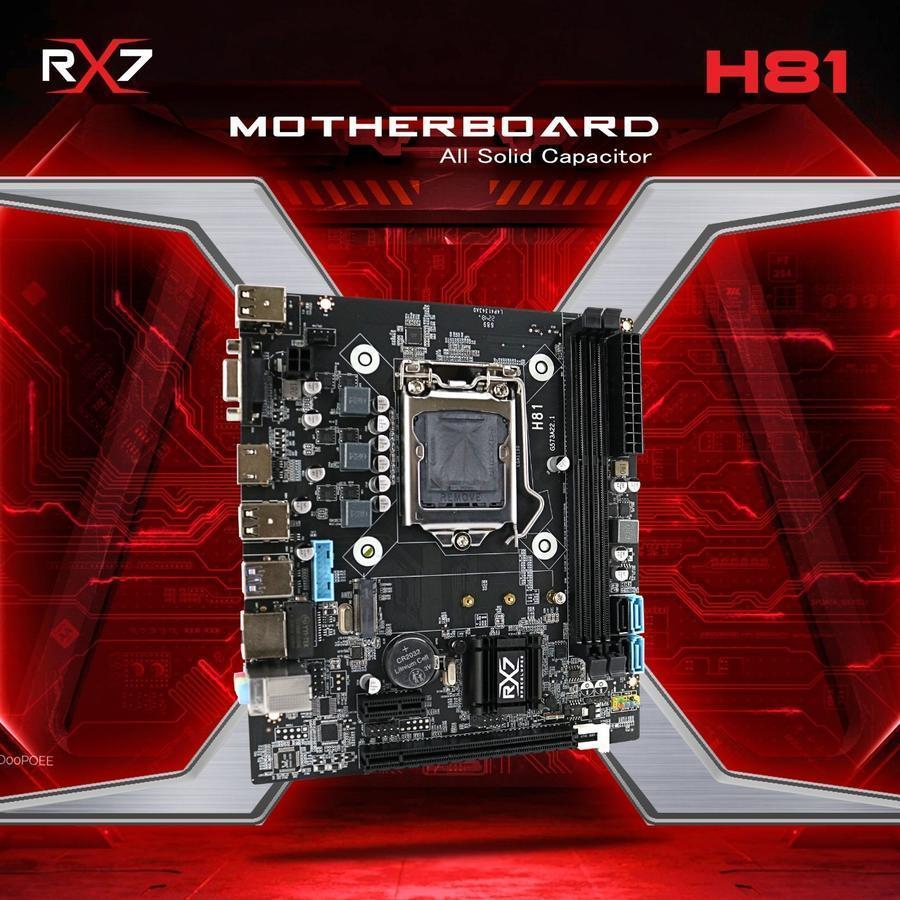 Jual Paket Motherboard Office/Editing/Gaming RX7 H81 Intel Processor i3 ...