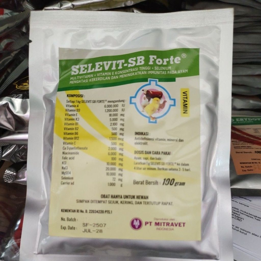 Jual SELEVIT SB FORTE 100gr, VITAMIN E Dosis Tinggi dan SELENIUM ...