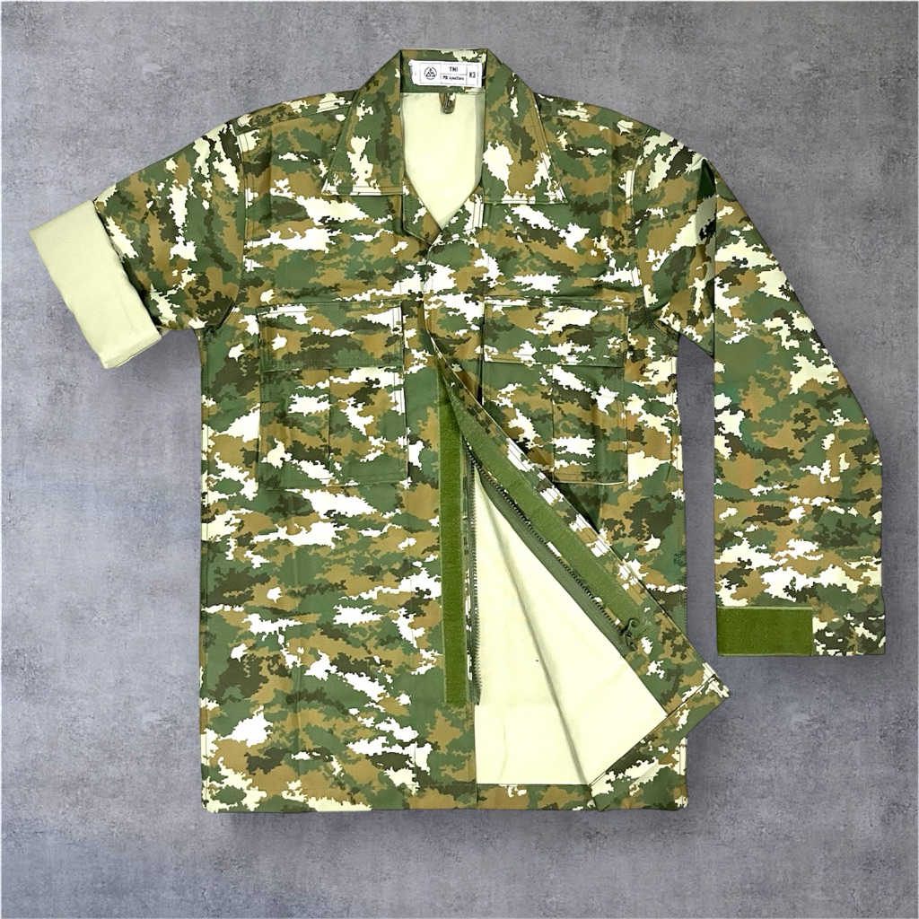 Jual baju pdl prima sage green bahan velbed anti air / pdl sage green ...