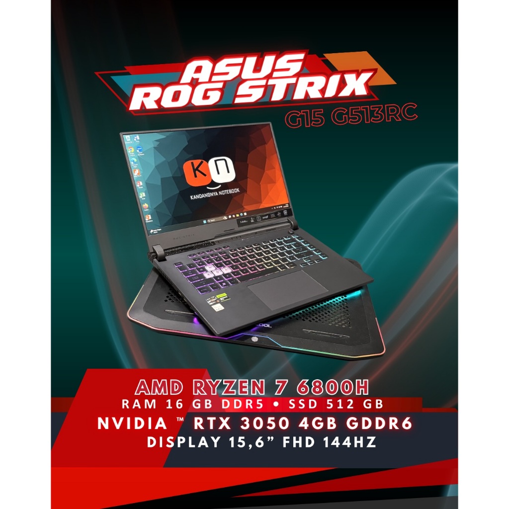 Jual ASUS ROG Strix G15 G513RC Ryzen 7 6800H Nvidia RTX3050 4GB RAM ...
