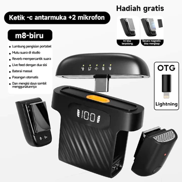 Koorfly Kf M01 Microphone Konten Kreator Jarak 40m Noise Cancelling Mode Multifungsi