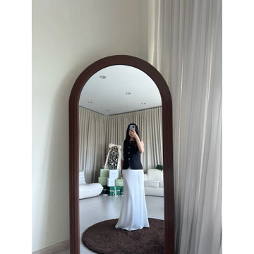 AMORIE Mermaid Satin Skirt Bawahan Wanita Rok Satin Wanita