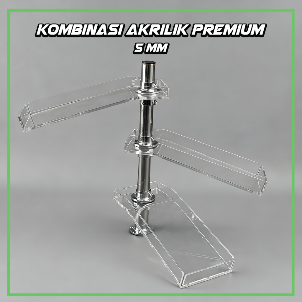 Jual Rak EDC Tingkat Bahan Akrilik dan Stainless | Shopee Indonesia