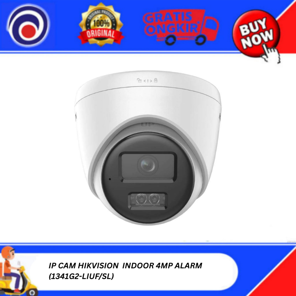 Jual IP CAM HIKVISION INDOOR 4MP ALARM (1341G2-LIUF/SL) | Shopee Indonesia