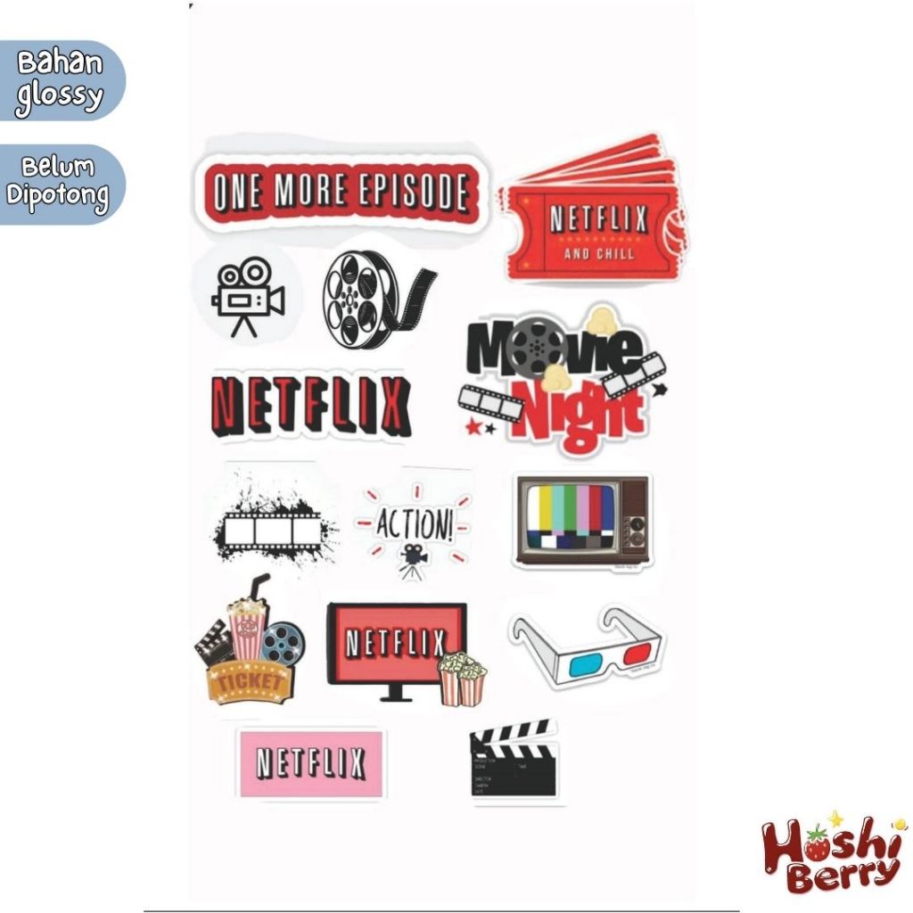 Jual Stiker NETFLIX Custom 10x15cm - Aesthetic Keren HP & Laptop ...