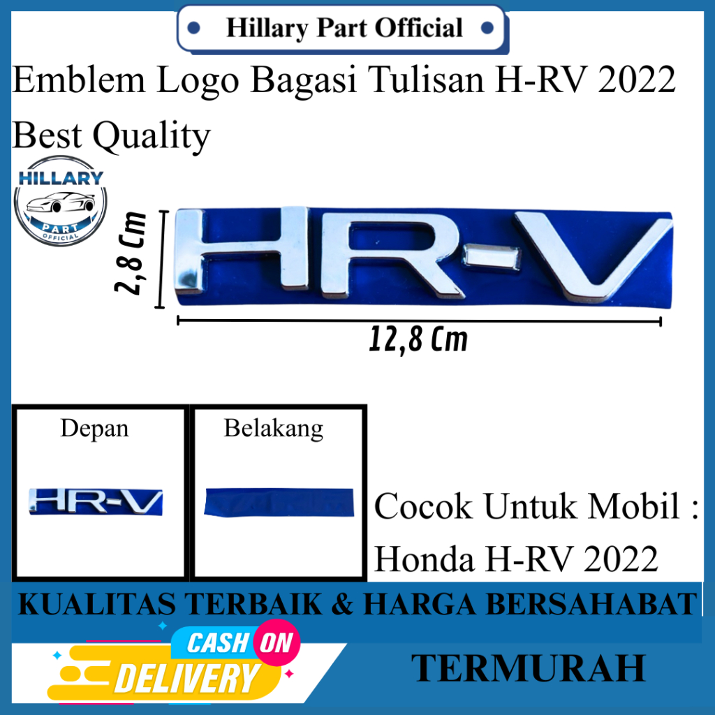 Jual Emblem Logo Bagasi Tulisan H-RV 2022 Original | Shopee Indonesia