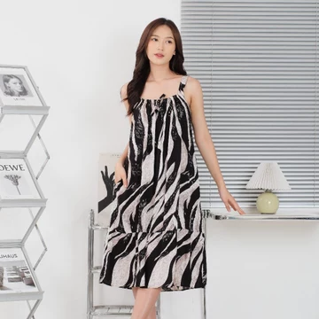 Dress Helena LD 120 Pendek Rayon Premium Vintage