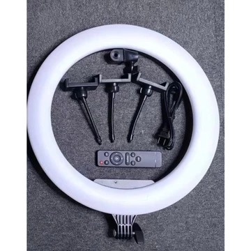 Paket Set Ring Light Jumbo 45cm Tripod 2m 3 Phone Holder HP Studio Live Tiktok Shopee Blog Vlog