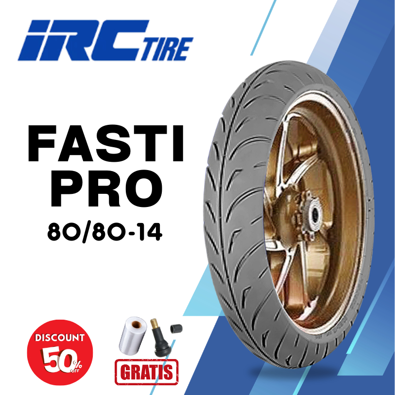 Jual Ban Soft Compound Motor Matic IRC FASTI PRO 80/80 Ring 14 Tubeless ...