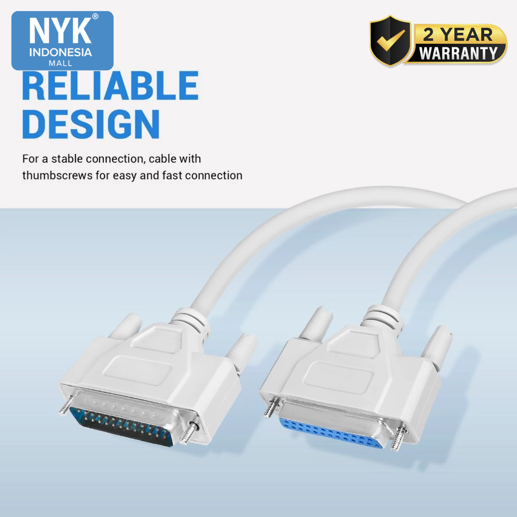 Kabel NYK 1.5 Meter Serial 25 pin EXTENSION CS25PE (4)
