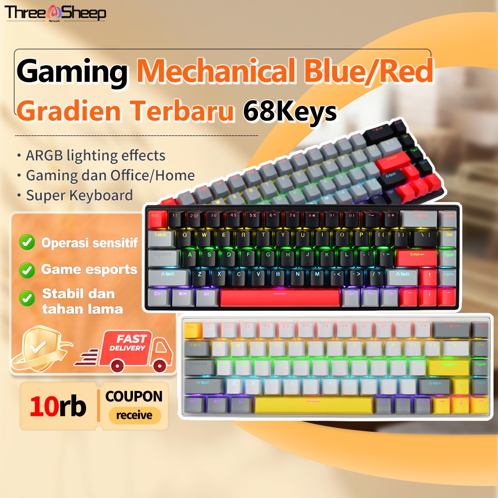 Jual JUTU Keyboard Mechanical Gaming Keyboard Gasket Structure Hotswap ...