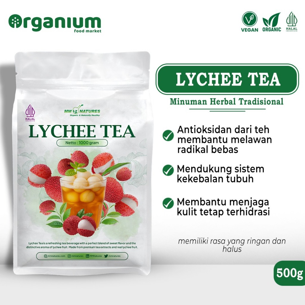 Jual Bubuk Minuman Teh LYCHEE TEA Powder 500gr - Premium Powder Drink ...
