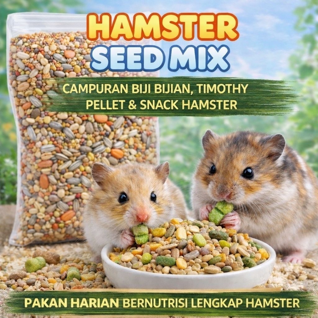 Jual MAKANAN HAMSTER 1 KG - Hamster Mix Trail Camilan Hamster Snack ...