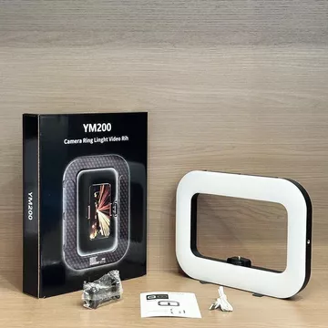 Lampu Ring Light YM200 Universal Lampu Live Portable Model Petak