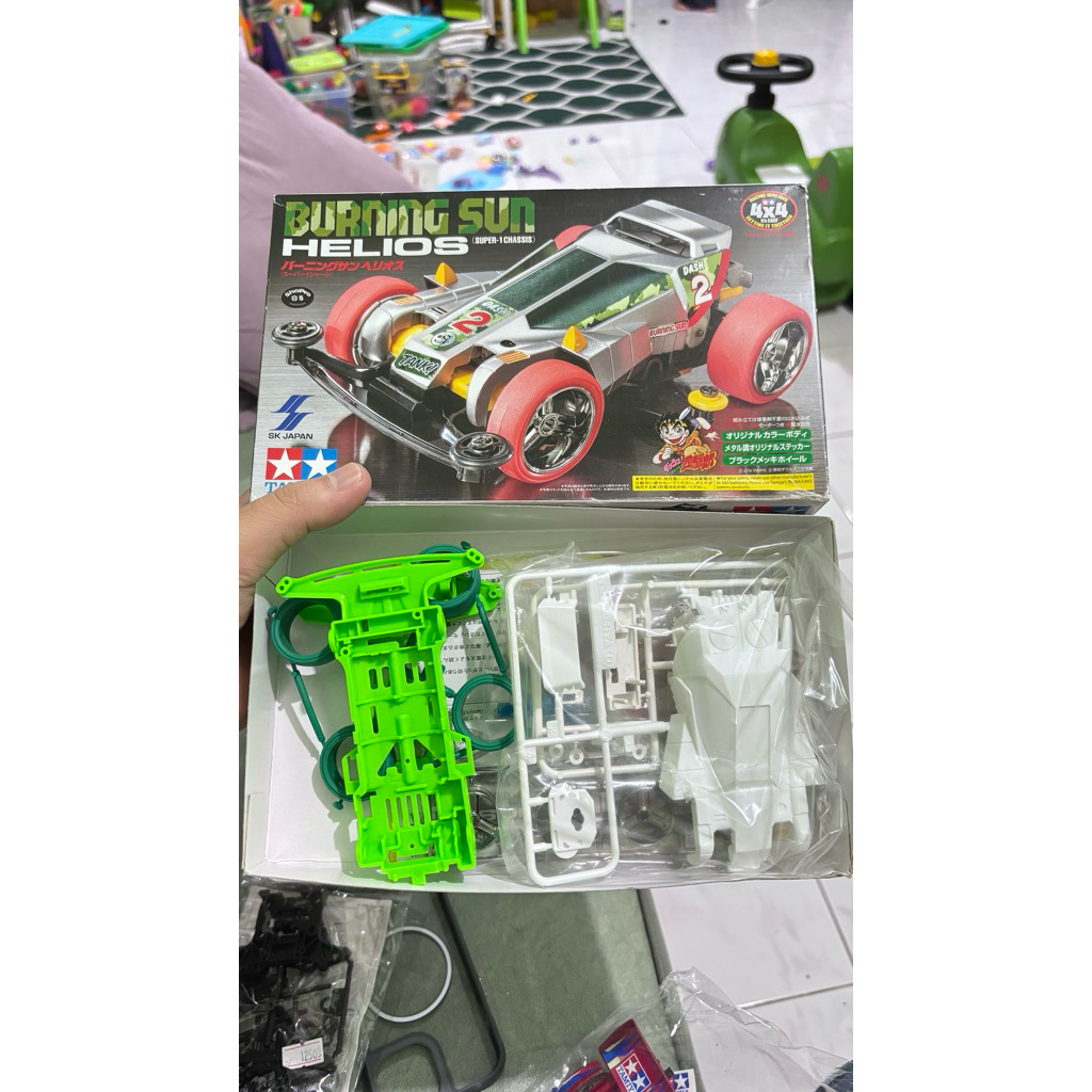 Jual TAMIYA 92345 Mini 4WD Burning Sun Helios White Body (Super-1