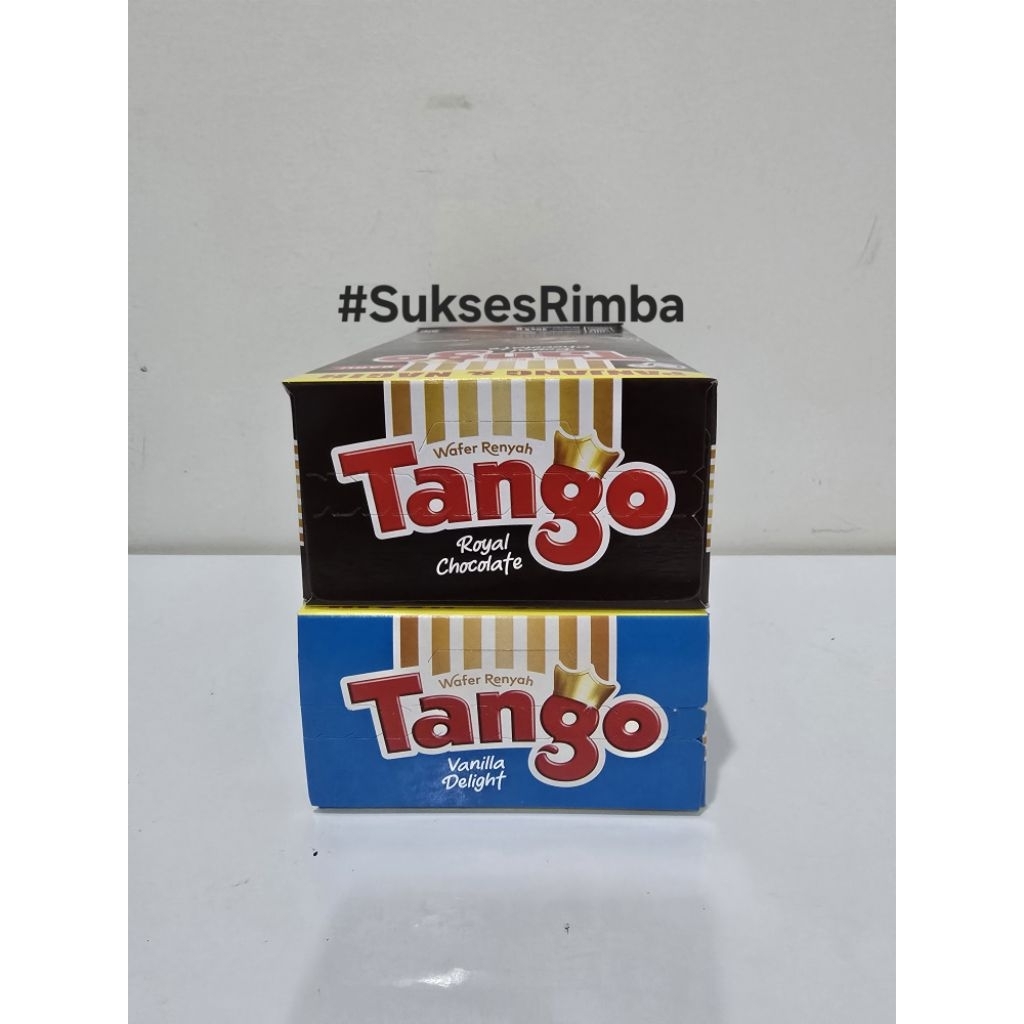 Jual Wafer Tango Box Rasa Chocolate dan Vanilla 5 gr isi 20 pcs ...