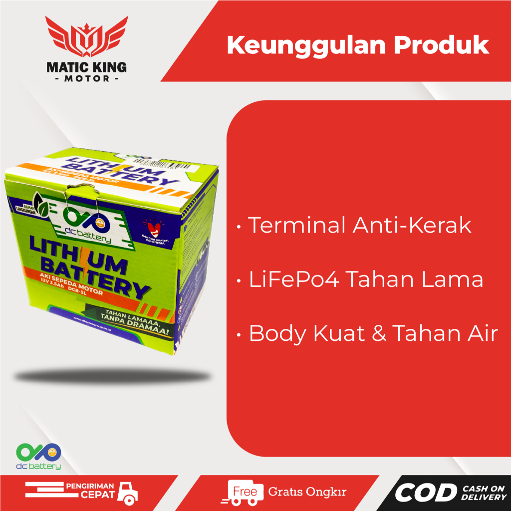 Jual Aki Accu Motor Lithium Jupiter Vixion Vega R15 WR Xabre XSR Lexam ...