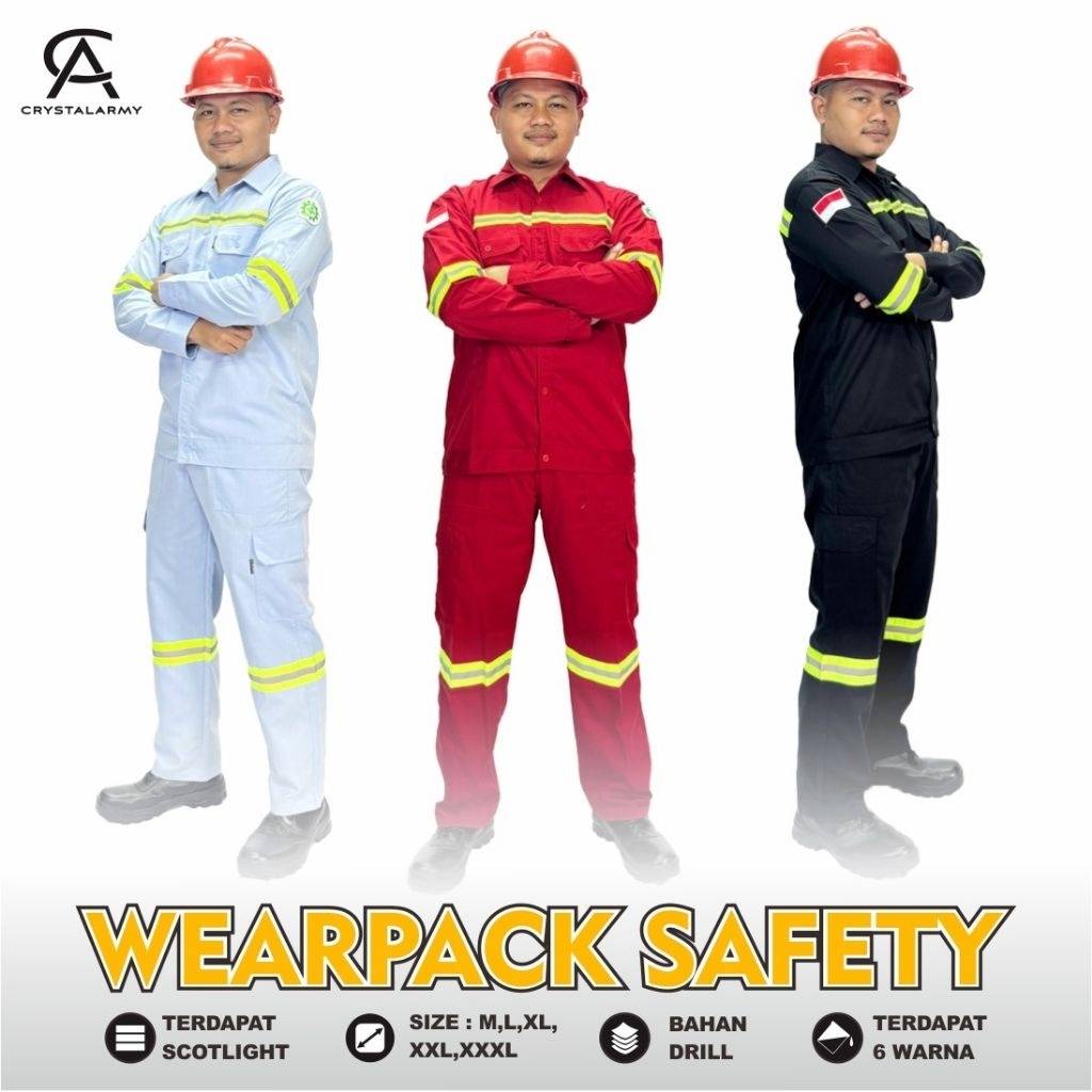 Jual Setelan Wearpack Katelpak Safety Skotlet Atasan Kemeja Celana ...