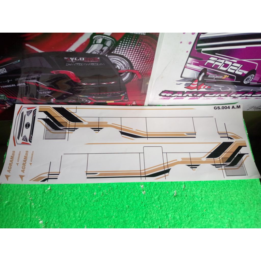 Jual Stiker livery bus tronton untuk miniatur bus tronton rkc | Shopee ...