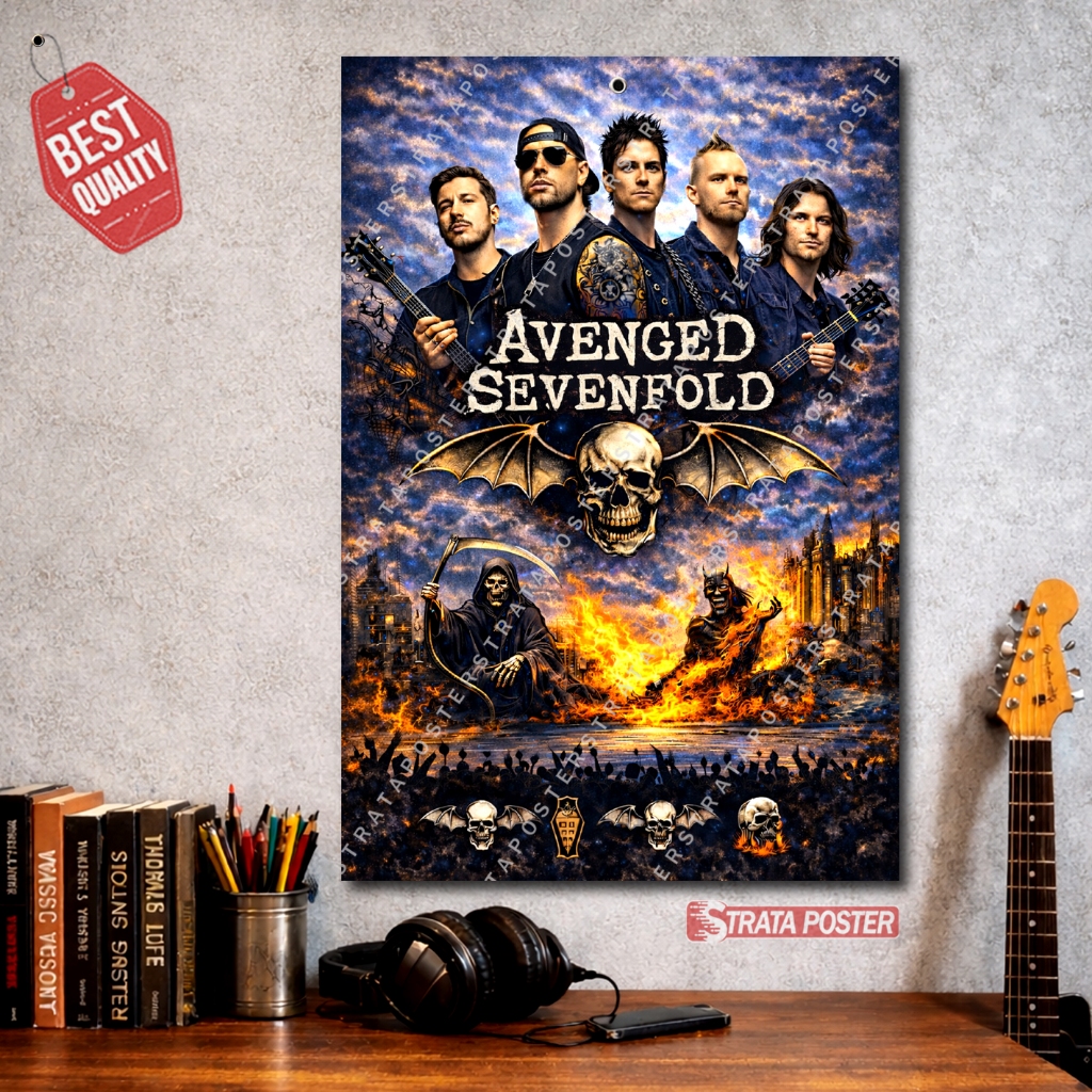 Jual Poster Rock Band Avenged Sevenfold – Wall Decor Estetik | Shopee ...