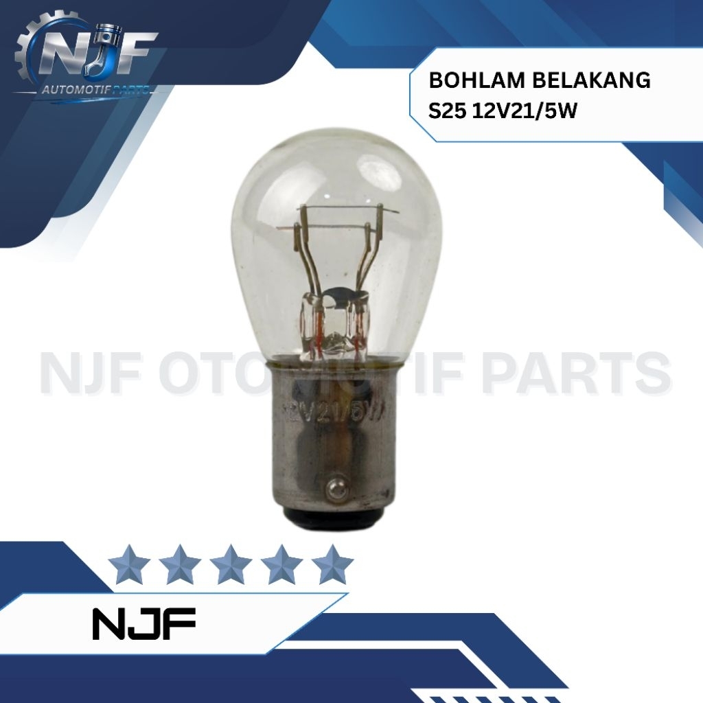 Jual BHOLAM LAMPU MOTOR BOLA LAMPU MOTOR STOP BELAKANG 12V 21/5W ...