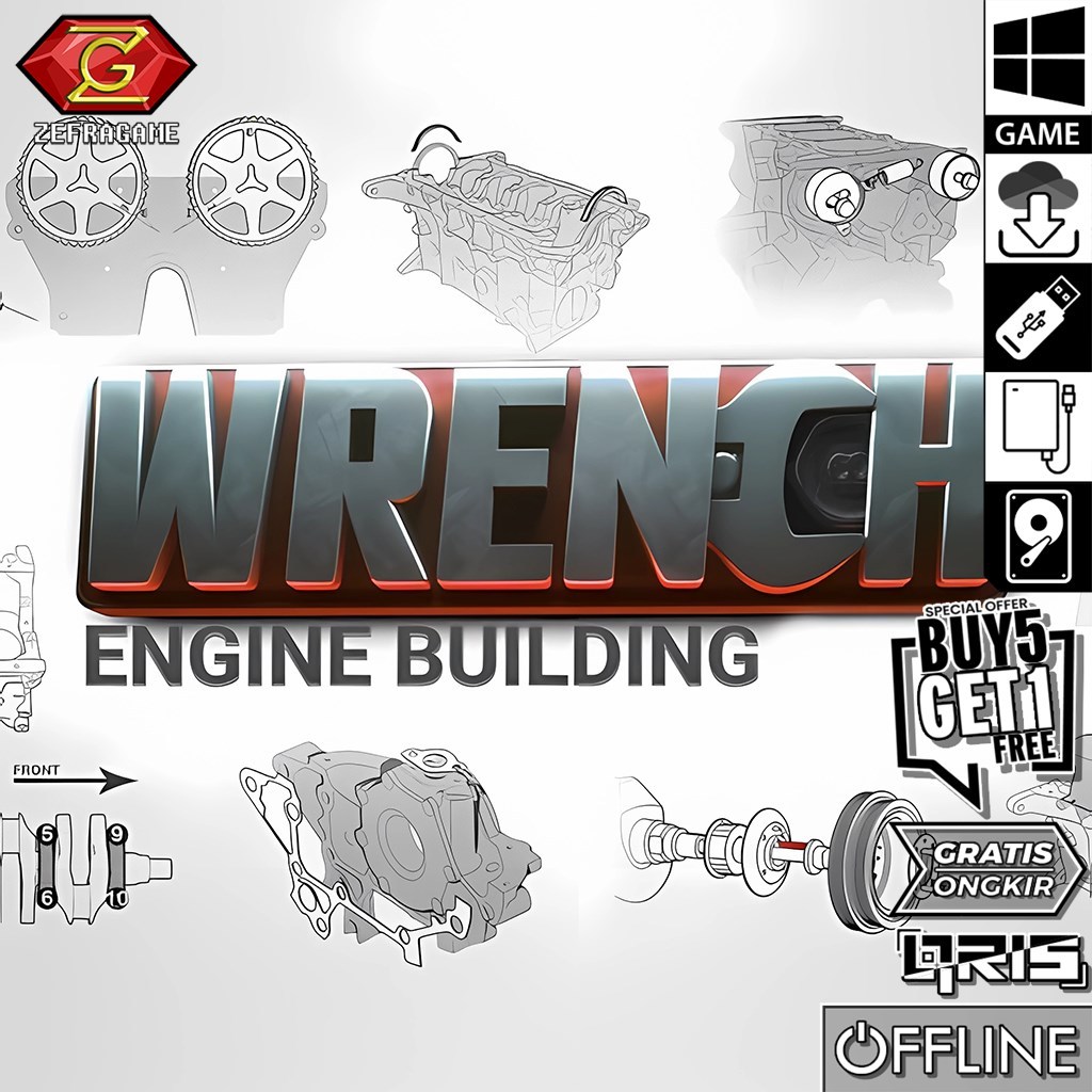 Jual WRENCH Engine Building Simulator Game PC Laptop Games | Shopee ...