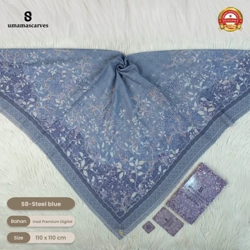 Umamascarves Hijab Box Digital Scarves V.20 Dan Tepi 3d (Tidak Free Brooch)