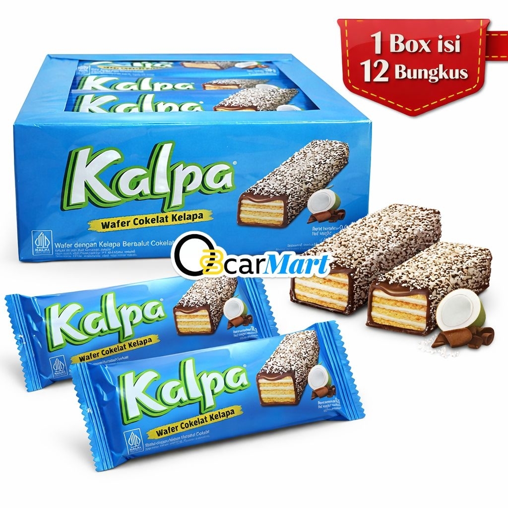 Jual Kalpa Wafer Cokelat Kelapa 1 Box Isi 12 Bungkus 240gr – Wafer ...