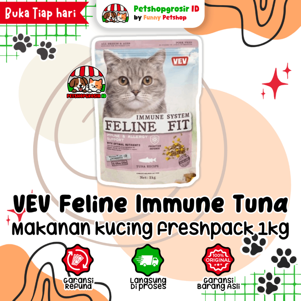 Photo inspiration: Visual Reference: Jual Feline Immune Allergy Support 1Kg Vev Feline Fit Immune