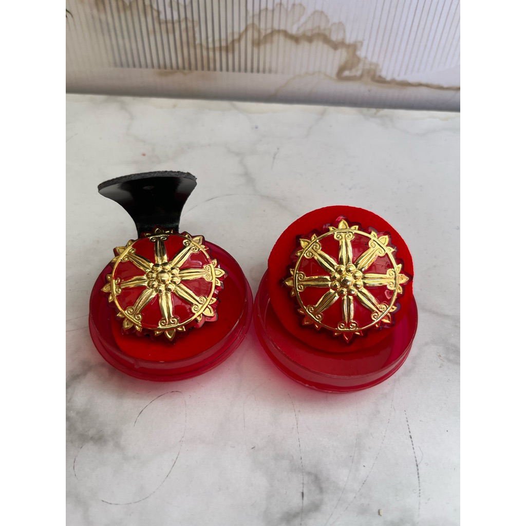 Jual Pin roda intel terbaru premium lapis sepuh emas dan mika merah ...