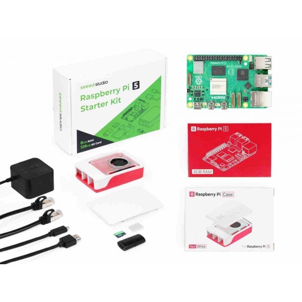 Jual Raspberry Pi 5 Starter Kit 8GB RAM 128GB MicroSD Card pre ...