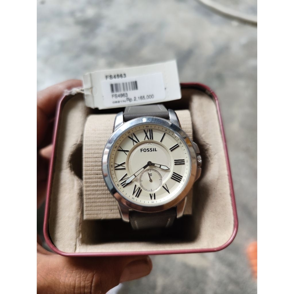 Jual jam Fossil FS4963 grand silm vintage edition | Shopee Indonesia