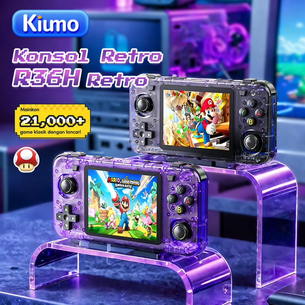 Jual Kiumo Game Bot R36H Retro Game Console 128GB 21000+ Games Gameboy ...