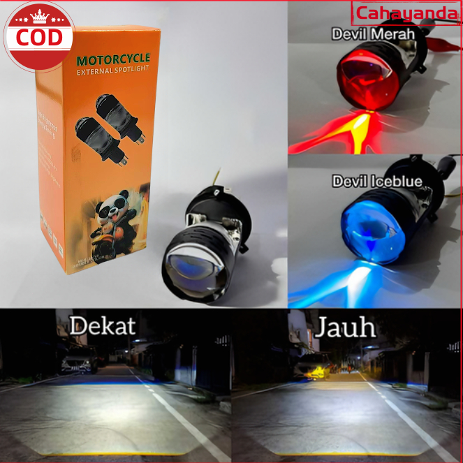 Lampu Utama H4 ZE 0 LED Epic Racing EX6 PRO High Low AC DC Pendingin Full Aluminium motor mobil