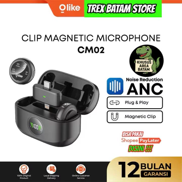 Clip Magnetic Mic Microphone Plug N Play For Content Kreator With Anc Garansi Batam