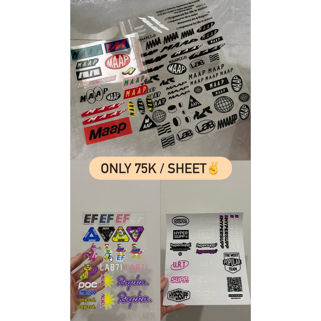 Jual STIKER DECAL SEPEDA PREMIUM MAAP RAPHA KASK HYPERSUPP | Shopee ...
