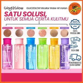 GLAD2GLOW Micellar Water All Varian Cherry Blossom Micellar Water Mugwort Tremella Yuja Vit C