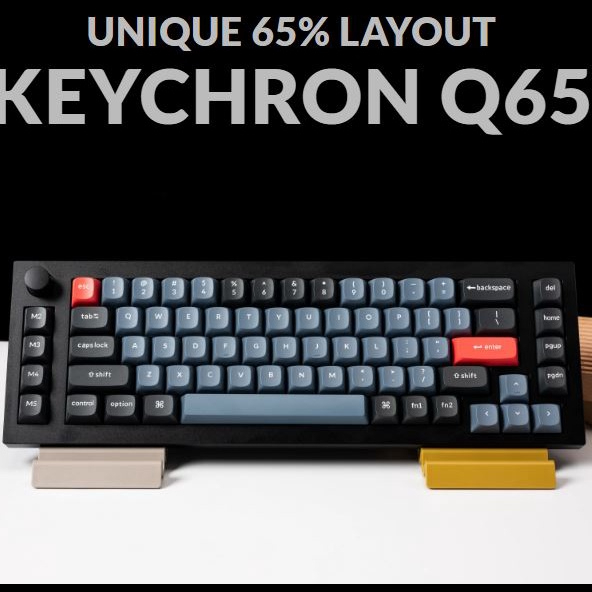 Jual Keychron Q65 QMK Fully Assembled Knob UNIQUE 65% LAYOUT Custom ...