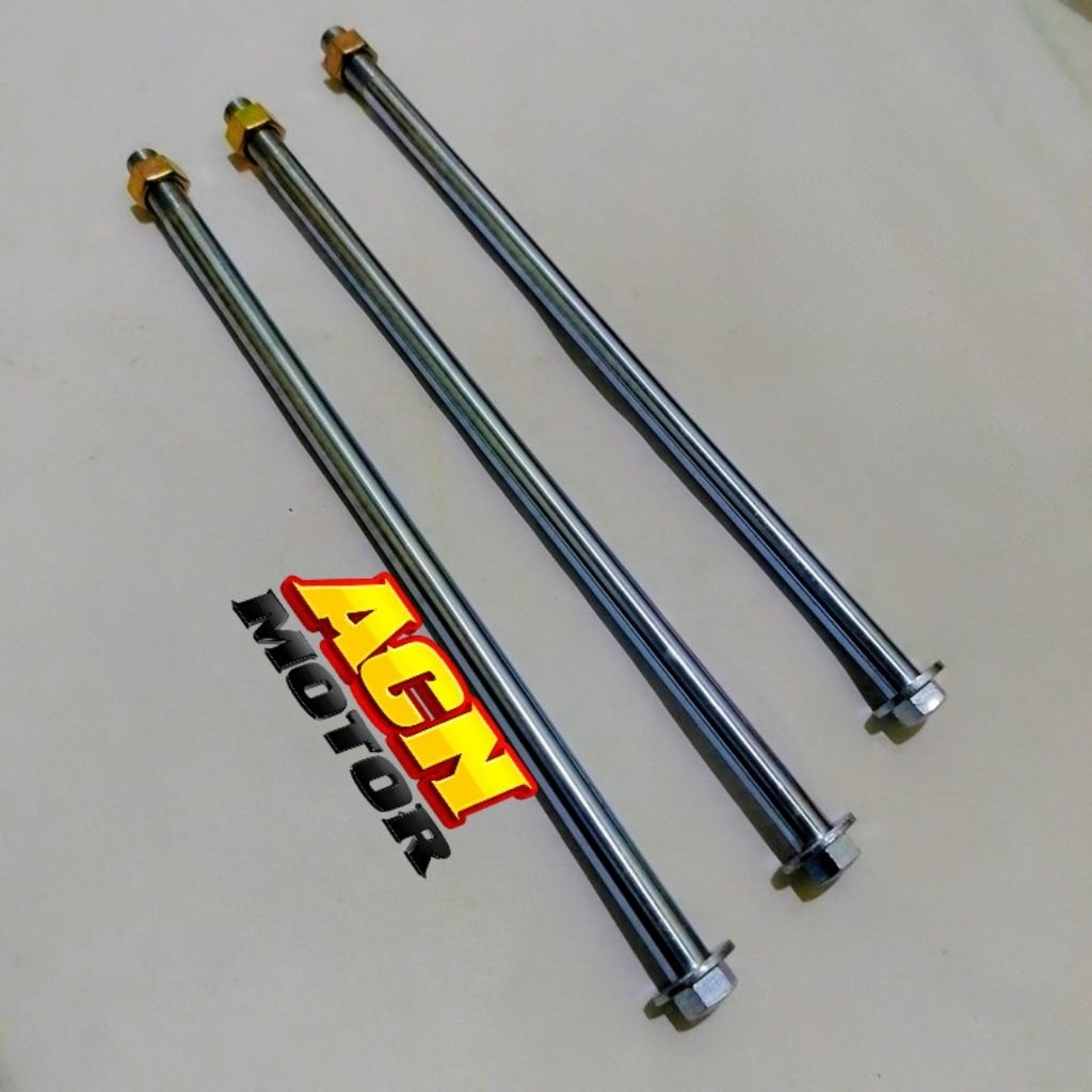 Jual AS RODA DIAMETER 12MM PANJANG 30CM/AS RODA SUPER PANJANG SUPER ...