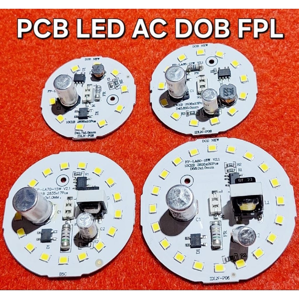 Jual PCB LED AC DOB FPL 9 12 15 18 24 30 40 50 WATT | Shopee Indonesia