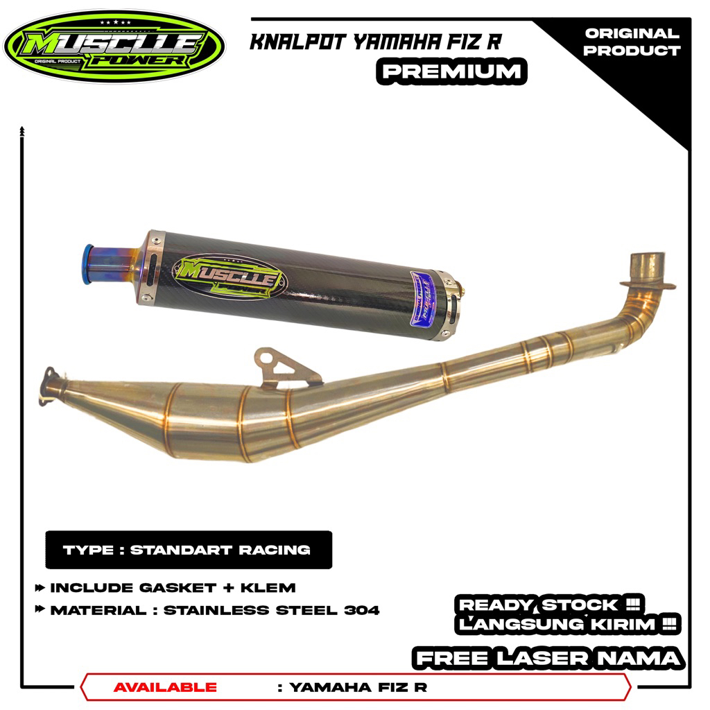Jual KNALPOT YAMAHA FIZ R FORCE ONE 2 TAK STANDART ORIGINAL MUSCLLE ...