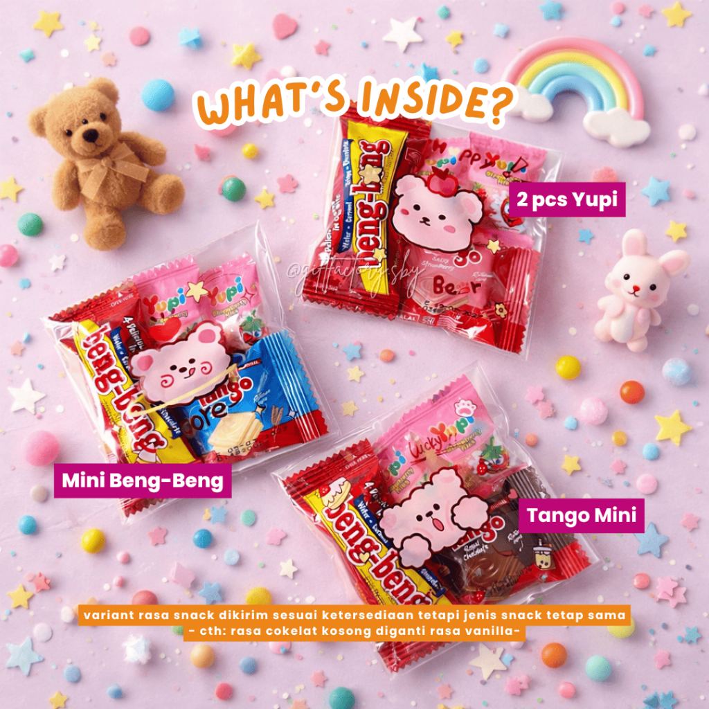 Jual Hampers Snack Mini Mood Booster | Goodie Bag Anak & Kantoran | Isi ...