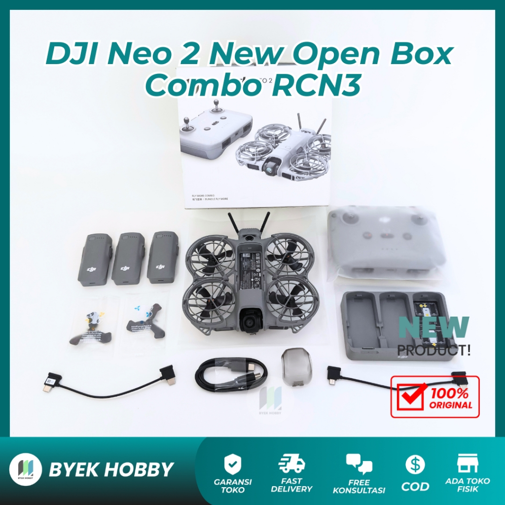 Jual Original DJI Neo 2 Drone New BNOB Fly More Combo With RCN3 / RC-N3 ...