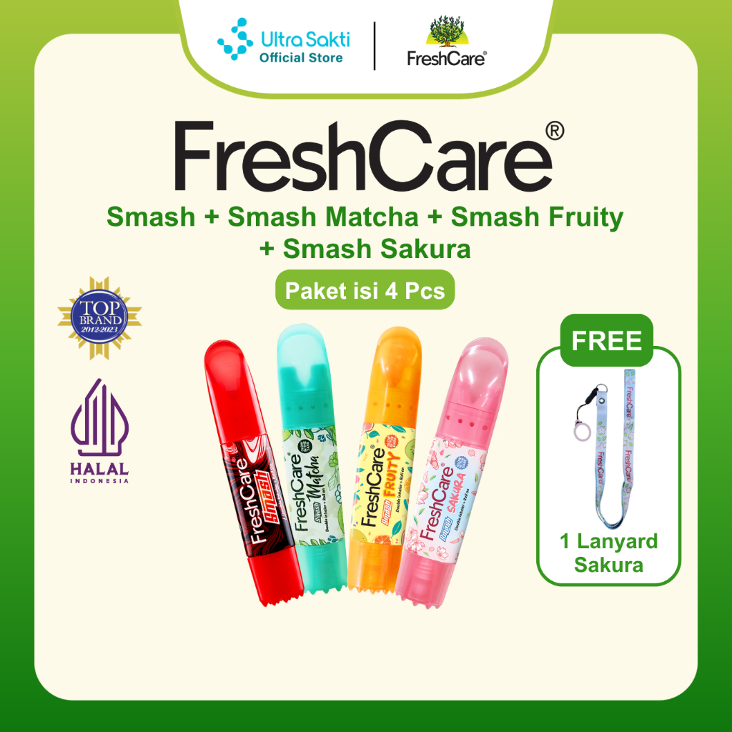 Jual [NEW PRODUK] FreshCare Sakura - Double Inhaler+Kerokan+Roll On ...