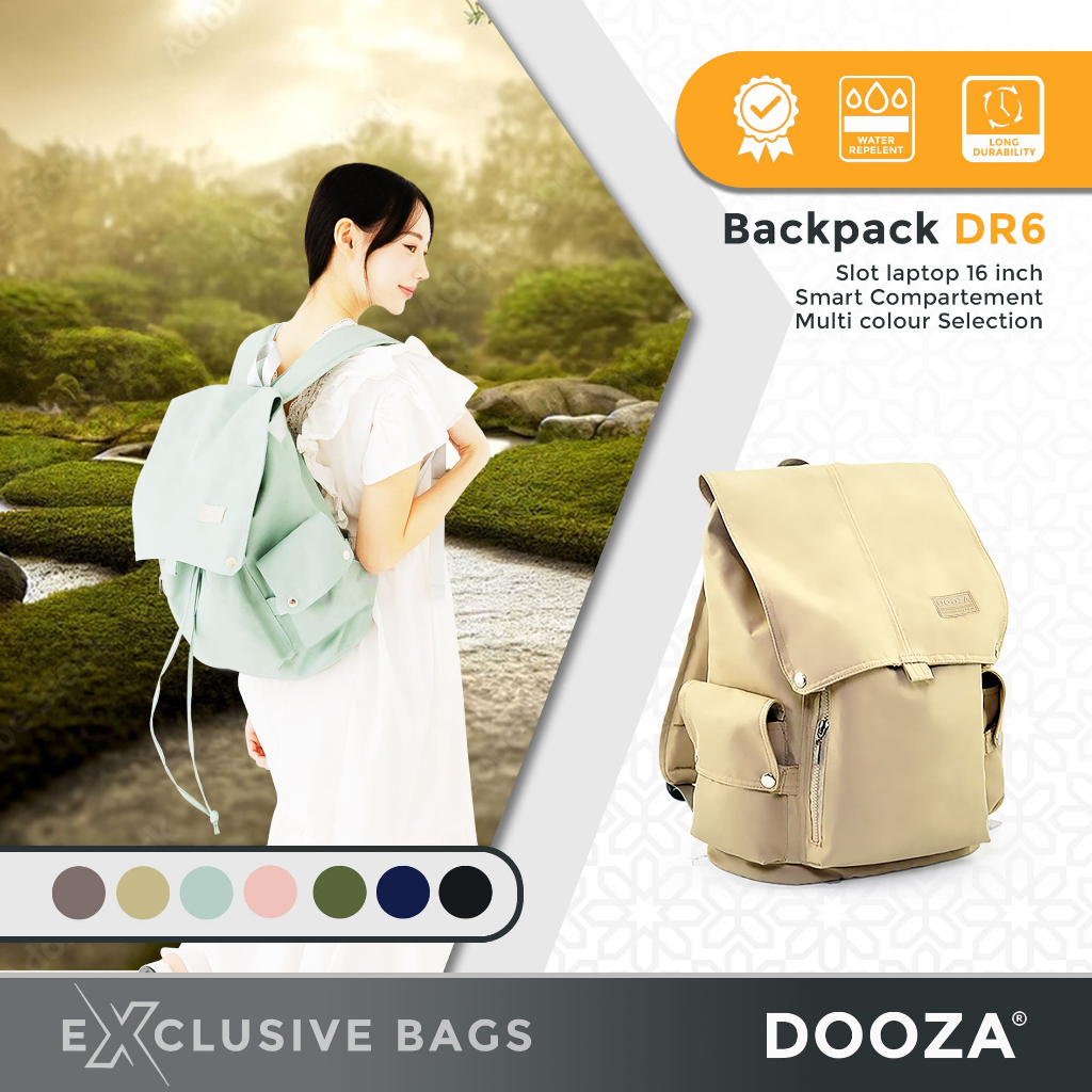 Jual DOOZA Backpack Tas Ransel Cantik AntiAir Besar Laptop 15 Inch+ ...