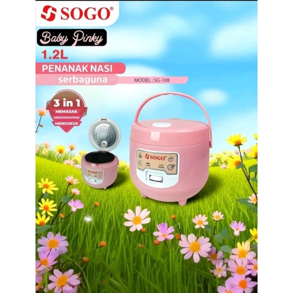 Jual RICE COOKER SOGO 1.2 Liter - Desain Elegan, 3 Fungsi, Mudah ...