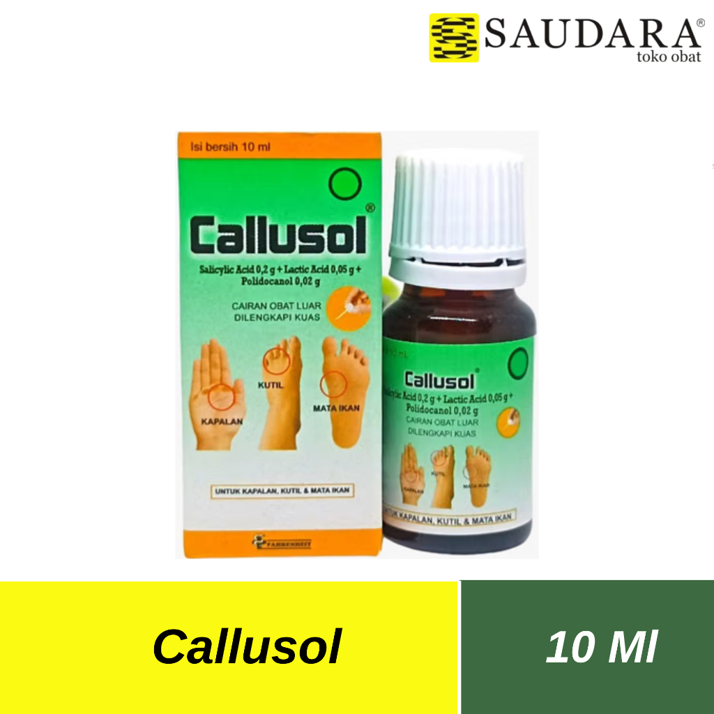Jual Callusol 10 Ml - Mata Ikan - Kutil - Kapalan | Shopee Indonesia