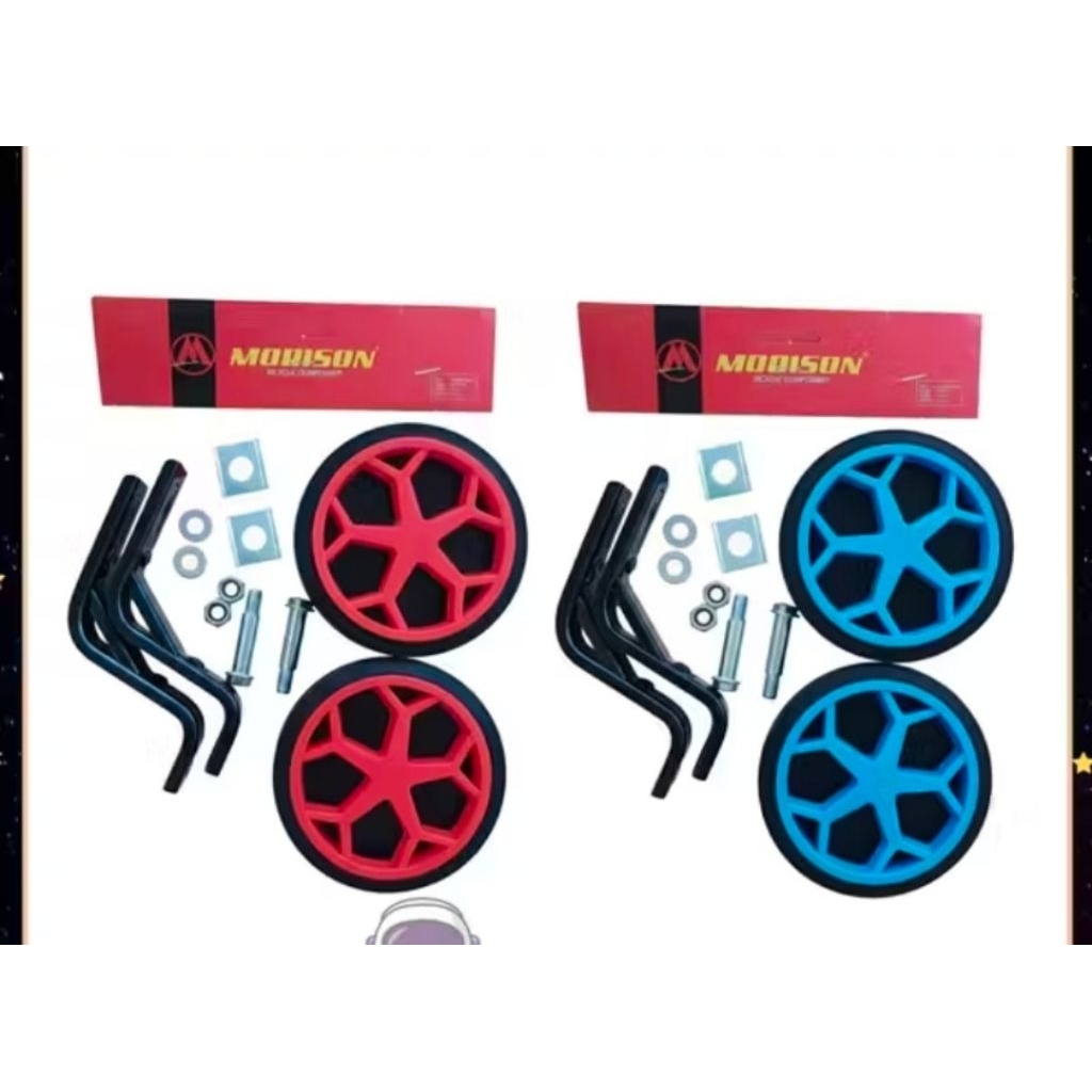 Jual Roda Samping Sepeda Anak Ukuran 12 Merk Morison Warna Merah & Biru ...