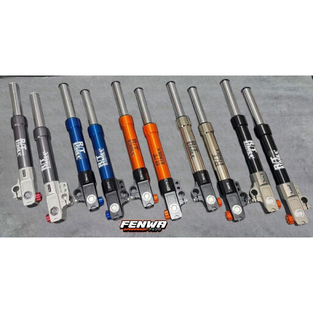 Jual Shock depan RT Stage6 as 30mm stel click fungsi | Shopee Indonesia